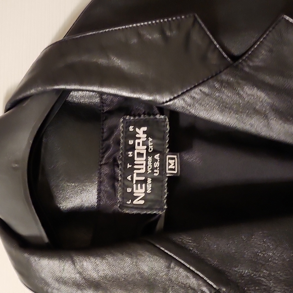 Men's leather sports jacket